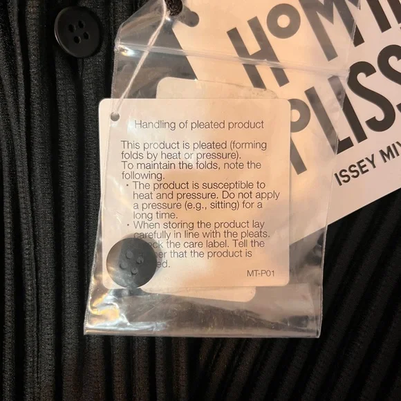 HOMME PLISSE Issey Miyake Black Monthly Color September Shirt XL/ 4 - Picture 9 of 14